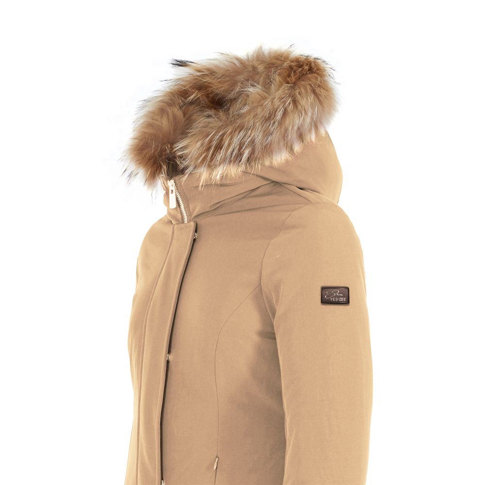 Yes Zee Braune Nylon Jacken & Mantel